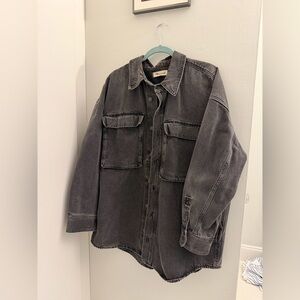Madewell Washed Black Denim Jacket